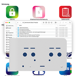Überblick mehrerer Dokumente, die für die Medizinprodukteverordnung (MDR) Bestandteil sind.